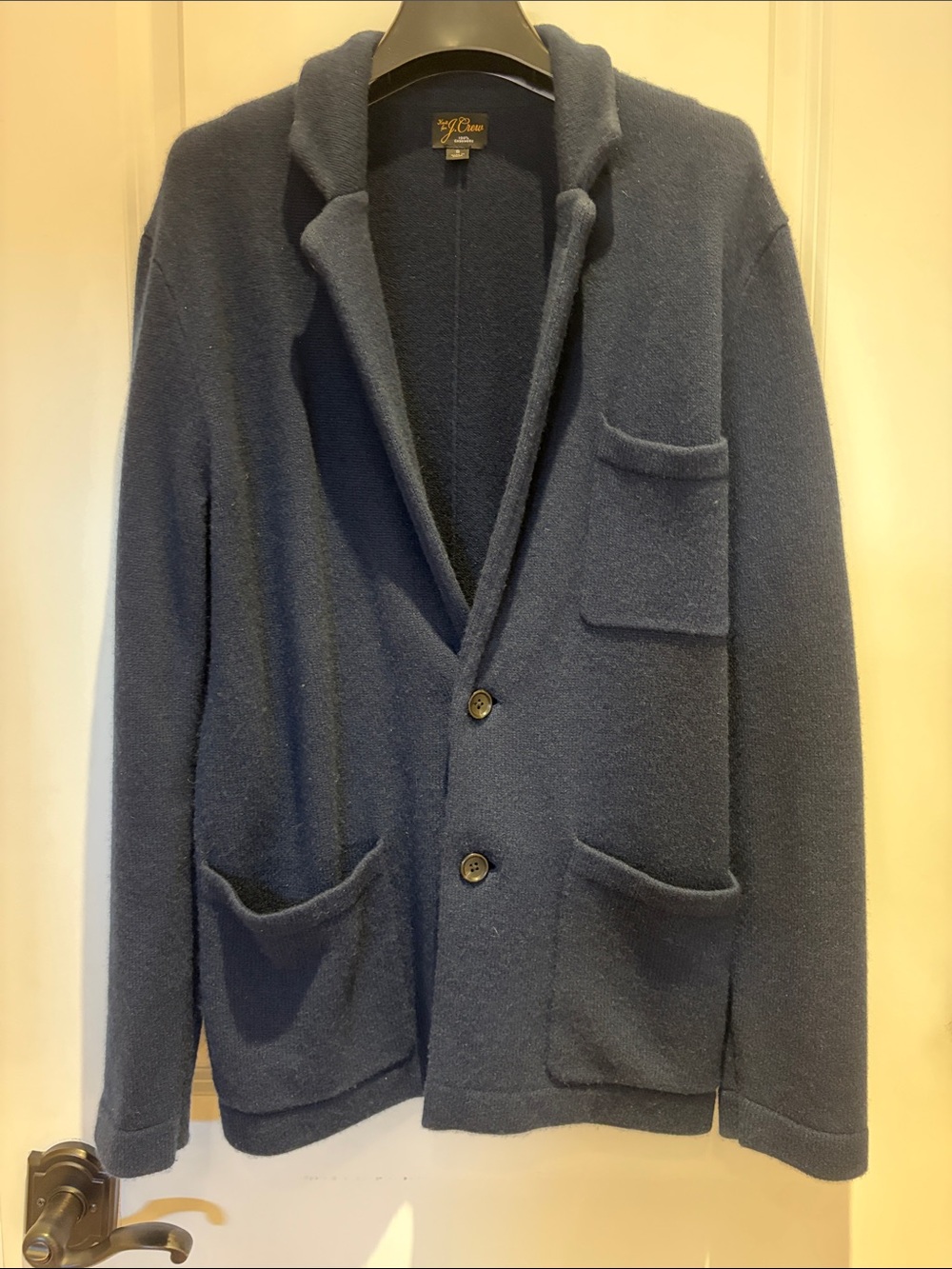 J. Crew Navy Cashmere Shirt Jacket